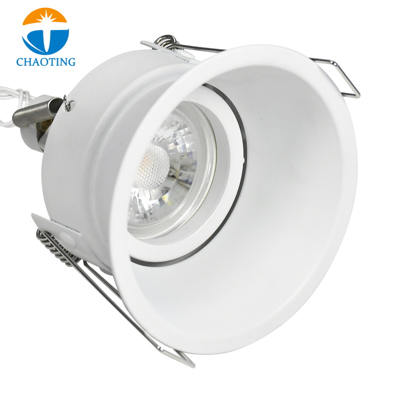 LED Downlight Fixed Covers Recessed Spotlight Fitting Round Light Ip20 Die Casting Aluminum Deep Anti-glare LED Spot Light