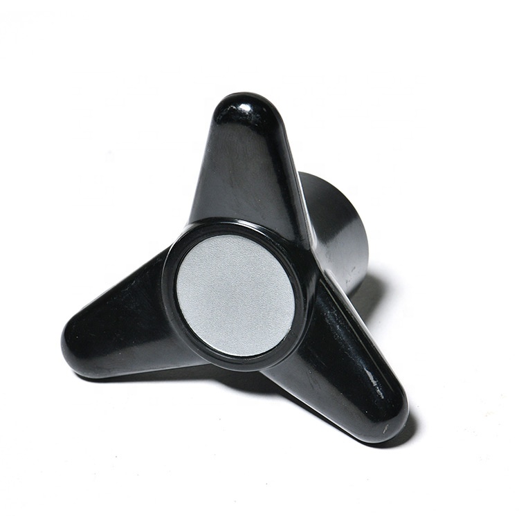 Quality Control Triangle Arrow Handle Knob Handle Clamping Nut Thread End Black Clamping Star Knobs