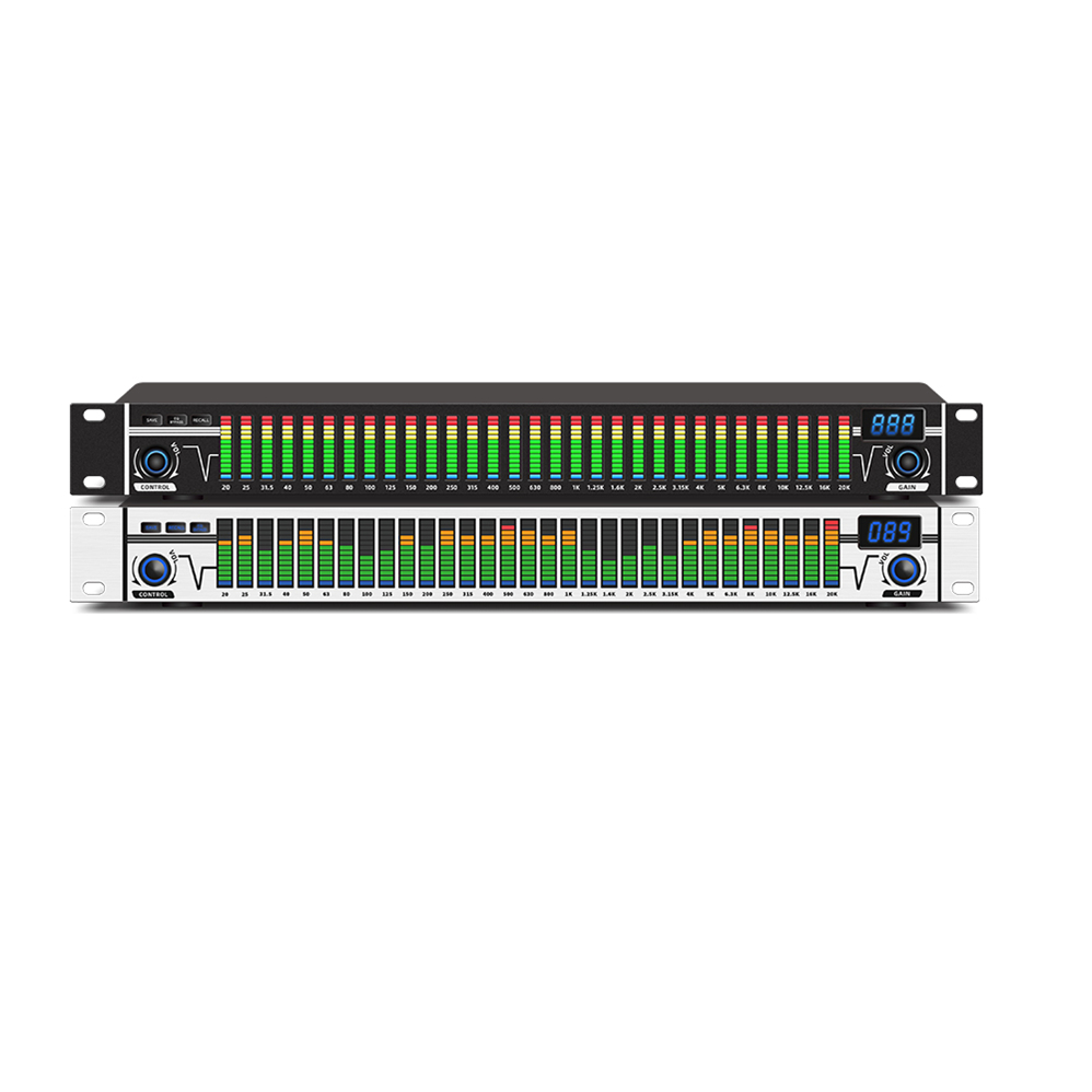EQ-A31 Dual 2 канала профессиональный цифровой аудио звуковой процессор светодиодный стерео графический эквалайзер системы