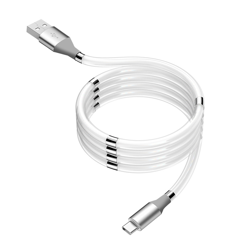 2020 Новые 12 шт. магниты Usb зарядный кабель 1 м Supercalla организации легкая/катушка/магнитный автоподзаводом кабель