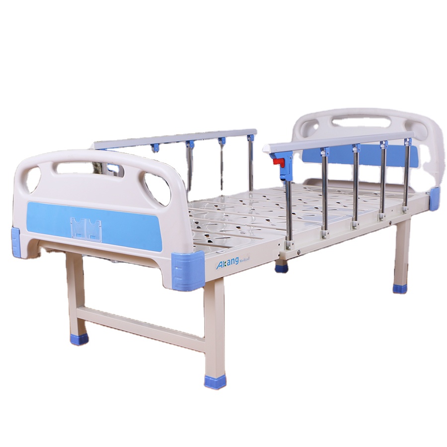 hot sales manual hospital flat bed hospital flat patient iron bed