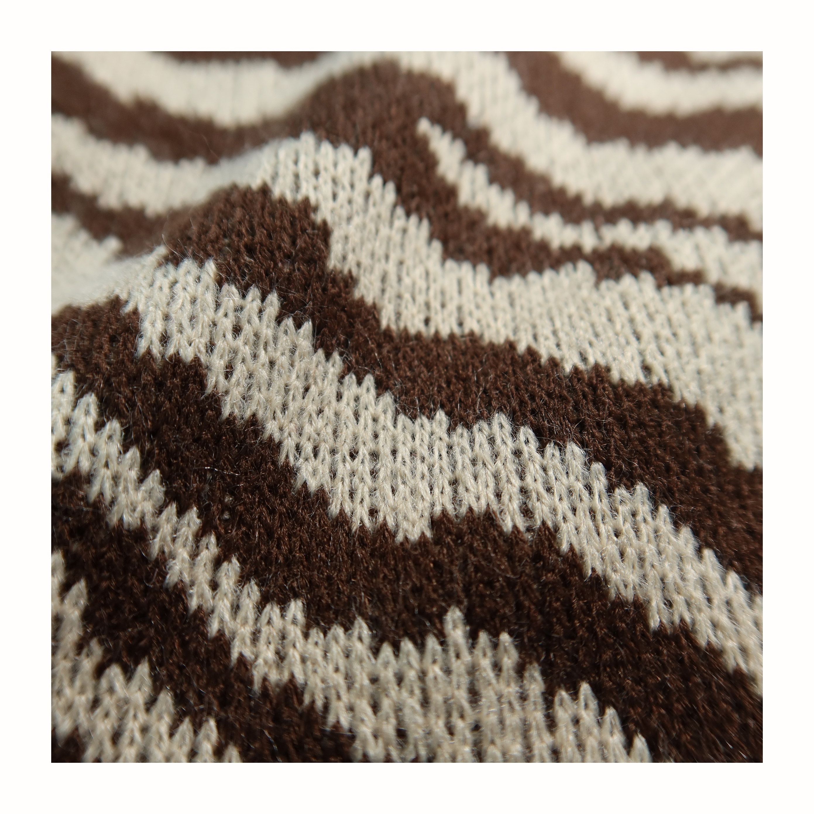 apparel,textiles & accessories clothing materials popular Autumn and winter 100%acrylic knitting The tiger stripes jacquard