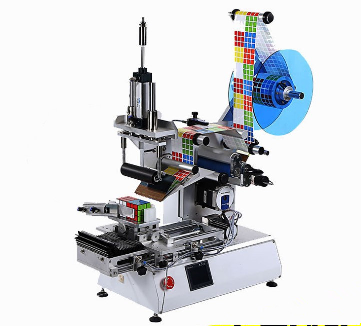 Semi Automatic Multifunctional Labeling Machine For Flat/ Round Bottles Label Sticker for Plastic Bottles Tin Cans Jars Vials