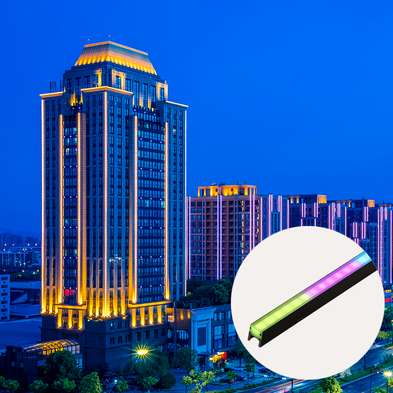 2021 Hot 15W RGB RGBW DMX 512 LED linear lights for outdoor building facade lighting