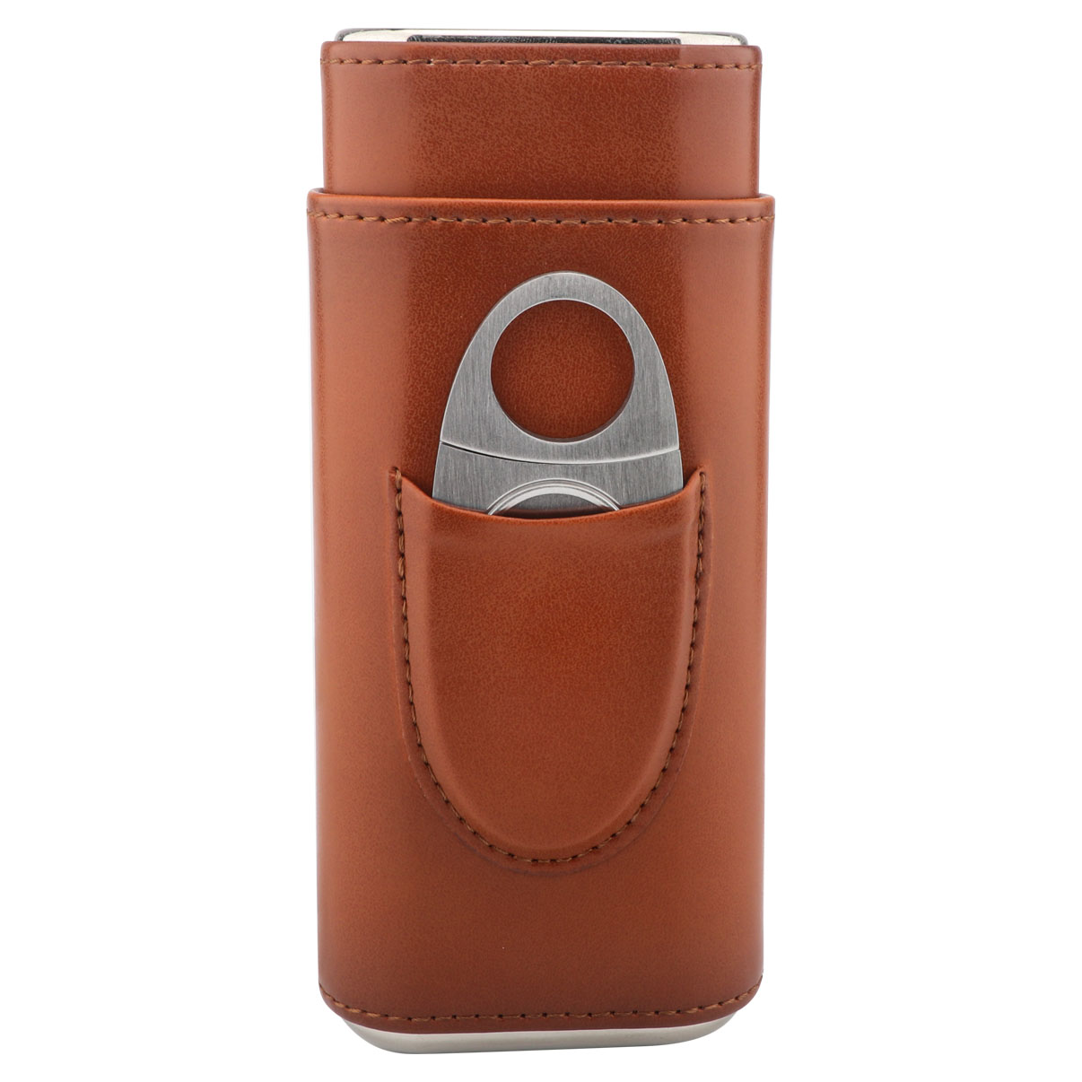 Xifei Wholesale Luxury Leather Travel Cigars Humidors Set Brown Cigar Humidor Case