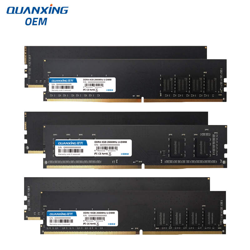 QUANXING DDR4 2666 МГц 4 ГБ/8 ГБ/16 ГБ U-DIMM Модуль оперативной памяти для настольных ПК 4G/8G/16G DDR4 2666