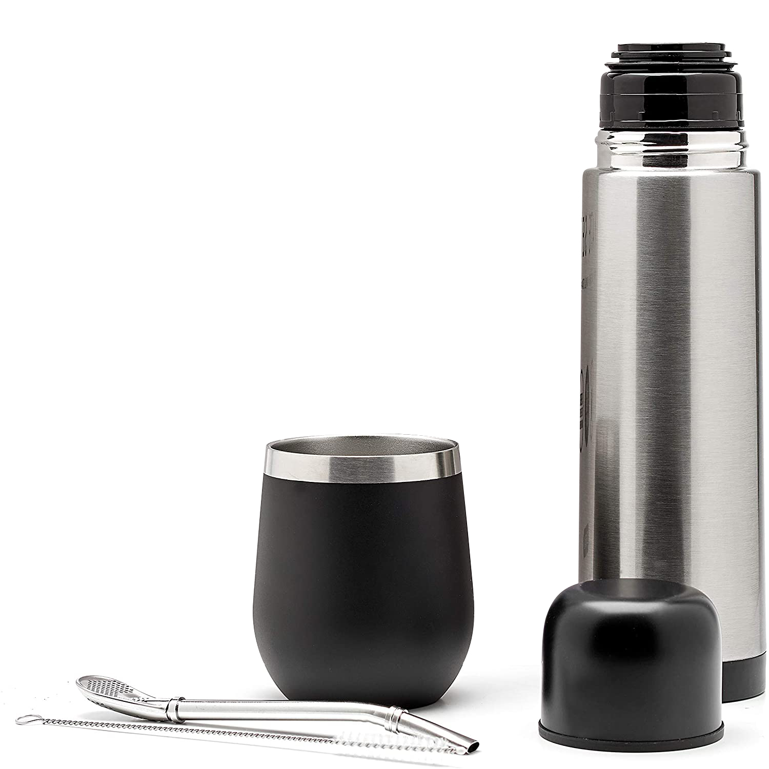 2020 новый дизайн полный набор Yerba Mate Современная Тыква с крышкой без BPA термос фляжка Bombilla и Чистящая Щетка подарочный набор