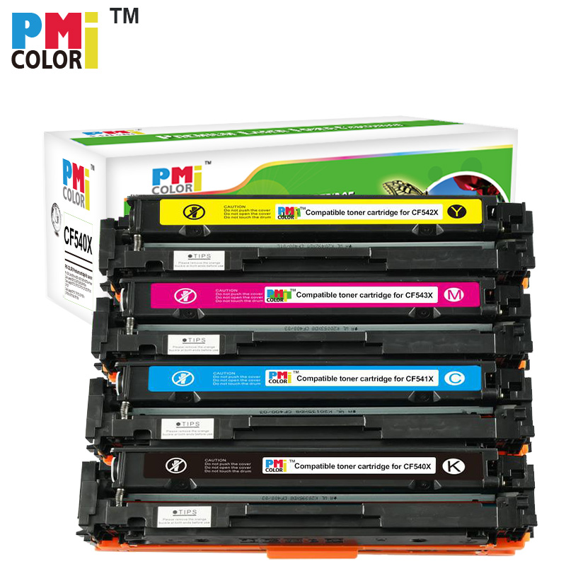 Картридж с тонером CF540X CF541X CF542X 203X 203A CF540 CF540A, совместим с HP Color Laserjet M254dw M254nw M281FDN, хорошее качество