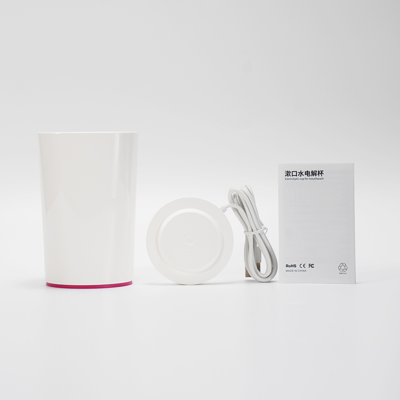 electrolytic cup for mouthwash toothbrush cleaning teeth aid other oral hygiene products
