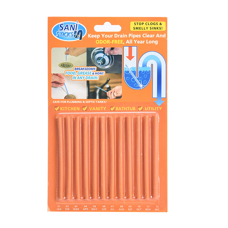 Cheap Price Kitchen Toilet Bathtub Pipes Cleaner And Toilet Deodorizer Cleaning Sticks Sewer Cleaning Rod