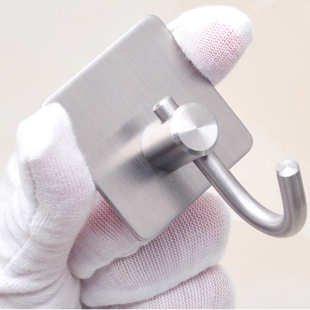 Towel Hooks Stainless Steel 3M Self Adhesive Wall Mount Coat robe hook Towel/Clothes Hanger for Bathroom Kitchen
