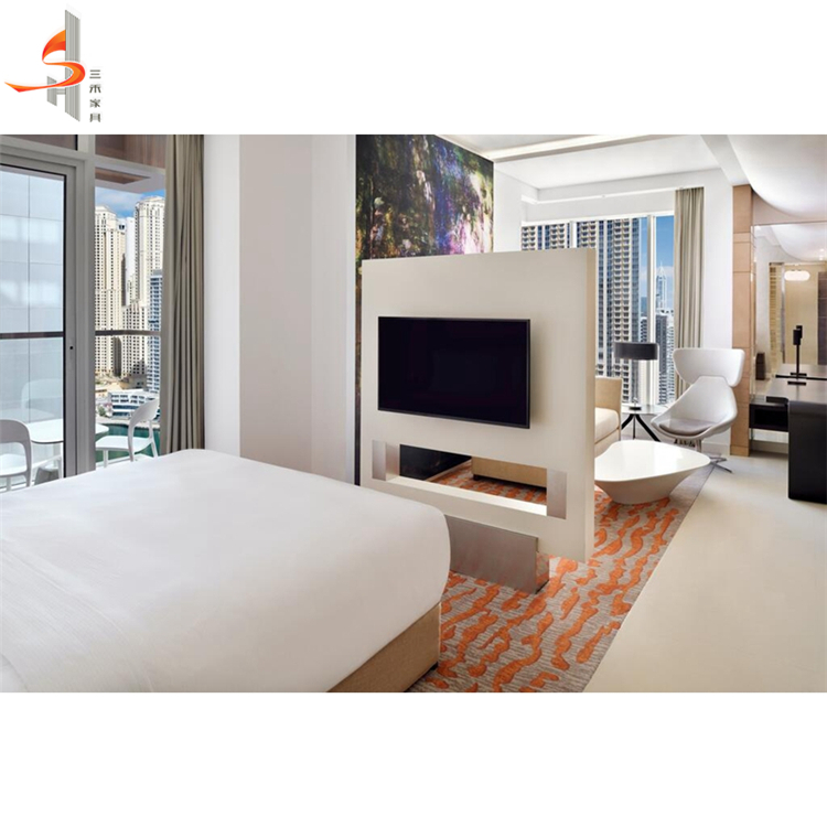China manufacturer High Quality Luxury Modern Bed Hotel Room Furniture Bedroom Set