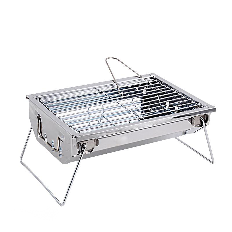 3-5 People Portable Outdoor Charcoal Folding Stainless Steel Barbecue Bbq Grill