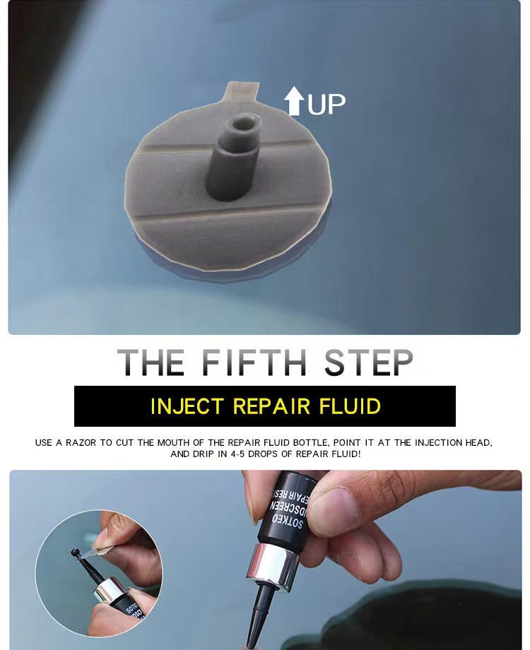 Car Glass windshield repair kit OEM liquid windscreen repair tool