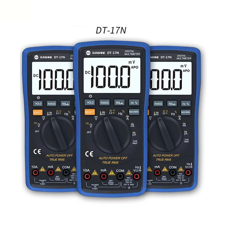 DT-17N Digital Display AC DC Voltage Current Resistance Measurement For Mobile Phone Motherboard Repair Automatic