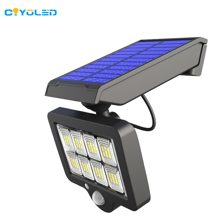 COYOLED Remote Control All In One Outdoor Solar Flood Lights Solar Sensor Wall Light