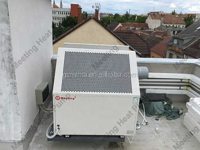 Meeting MD50D side blowing 380V / 60Hz low noise commercial hot water heat pump CCC