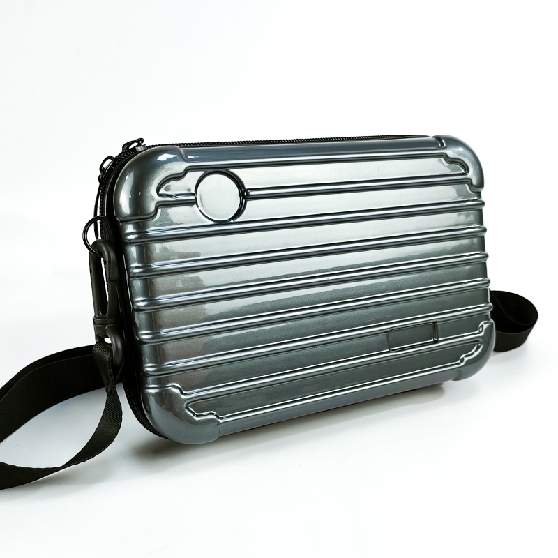 Unisex Trendy Design Crossbody Bag Hardshell ABS PC Case with Adjustable Strap