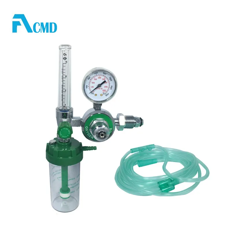 Customized Medical oxygen pressure regulator digital medical oxygen regulator with flowmeter Humidifier