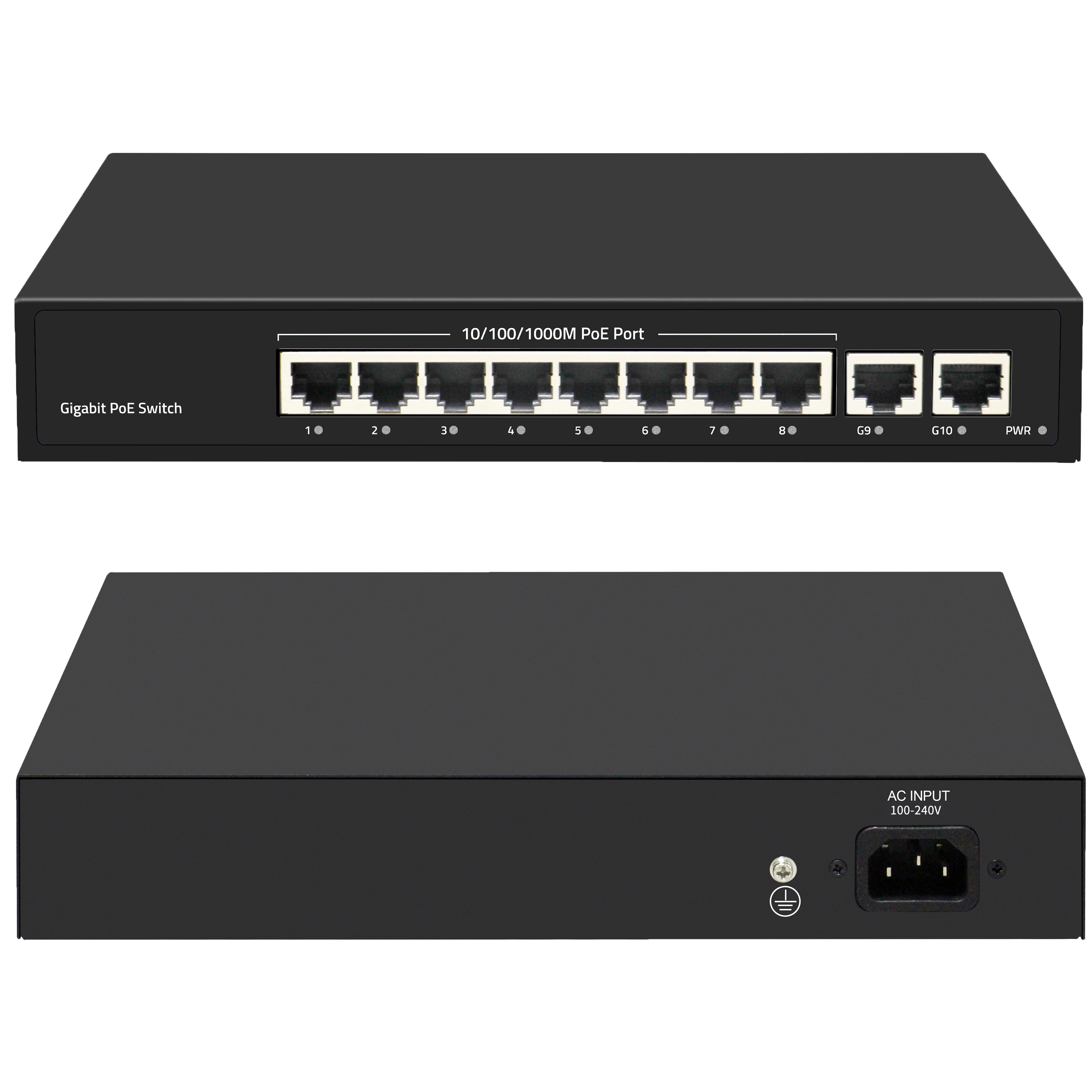 Gigabit POE Switch 8 POE Port +1 UTP 1000M Port