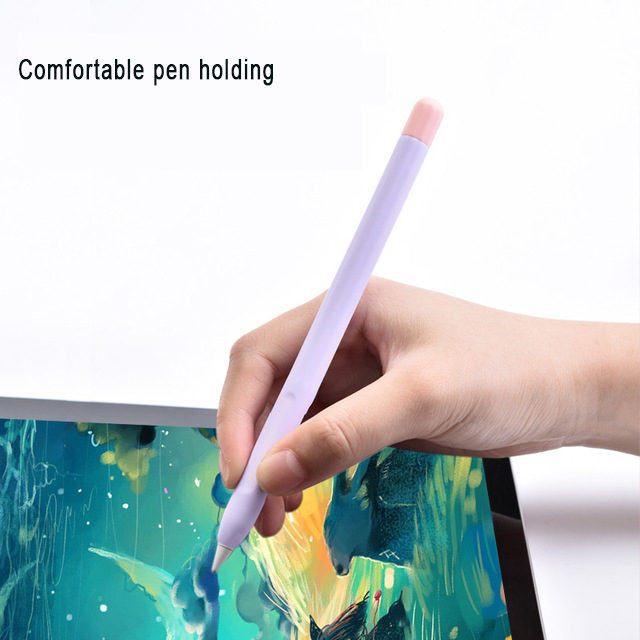 Модные мягкие силиконовые защитные чехлы для Apple Pencil 2 поколения iPad pro, пенал с двумя головками, кожаный чехол для Apple pencil