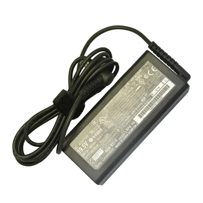 High quality ac adapter for Sony VAIO VGP-AC19V49 notebook charger 19.5V 3.33A 6.4x5.0mm 64W for sony laptop adapter
