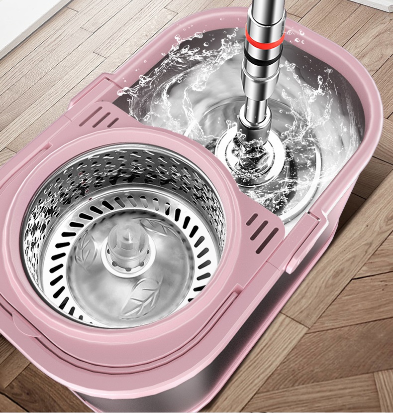 professional grout cleaning mop online with SS spin bucket mop