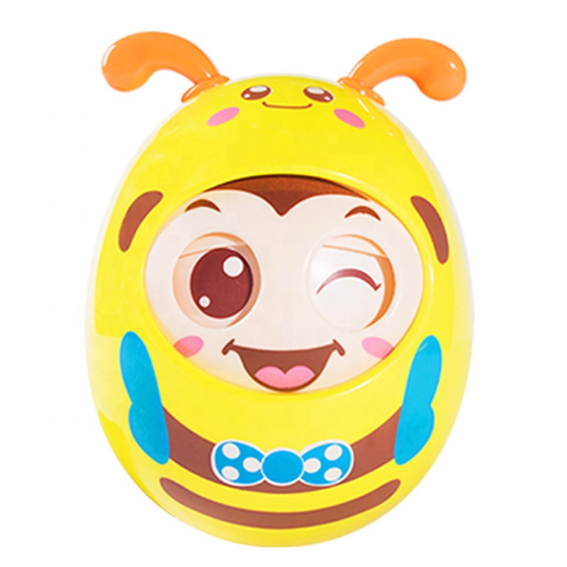 Wholesale 2021 plastic cute new baby rattles teether hand set bell toy handle safety Intelligent music playing education