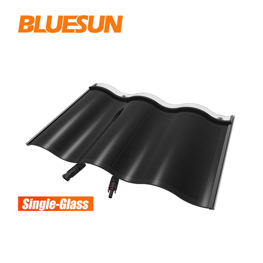 Бренд Bluesun, солнечные панели, моно 30 Вт Выход, одиночная стеклянная солнечная черепица для домашней системы, хорошее использование