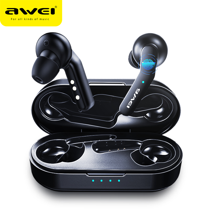 Наушники-вкладыши Awei Новые поступления T10C Bluetooth наушники-вкладыши tws True wireless bluetooth гарнитура