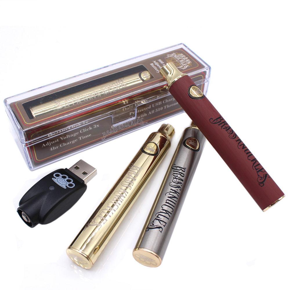 Лучшая цена CBD Vape ручка латунь Kunckless BK батарея 900 мАч/650 мАч переменное напряжение с подарочной коробке упаковка