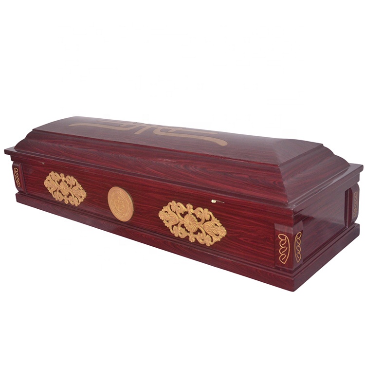 MDF veneer cremation american style casket