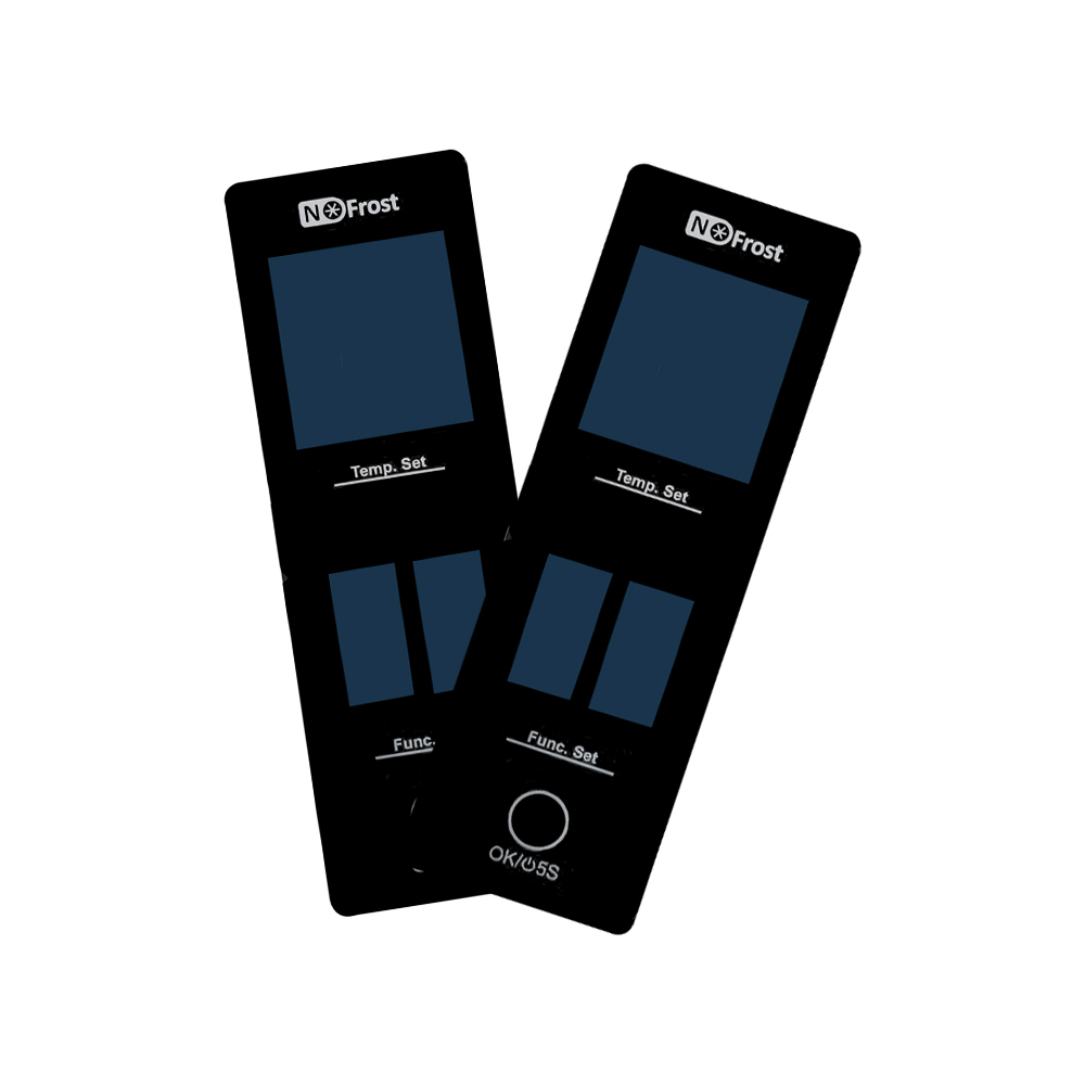 Customized Logo Push Button Black Keypad Membrane Touch Control Panel Graphic Overlay PC Nameplate