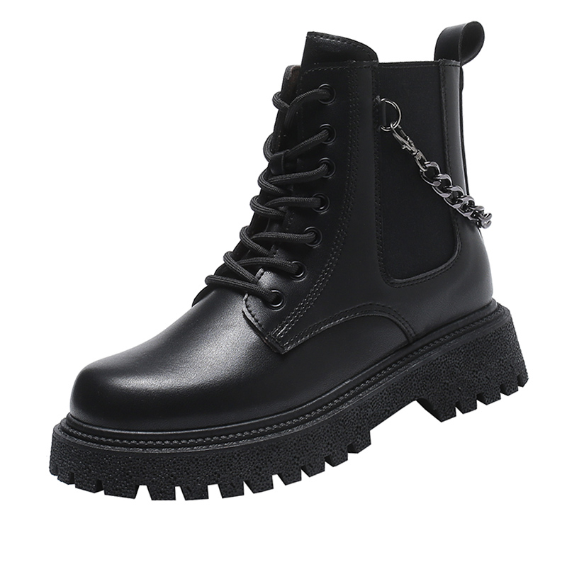 2021 Fall Fashion Amazon Top Seller Cake Women's Front Zipper Dr Thick Bottom Ankle Boots Shoes Women Lady High Martin Boots