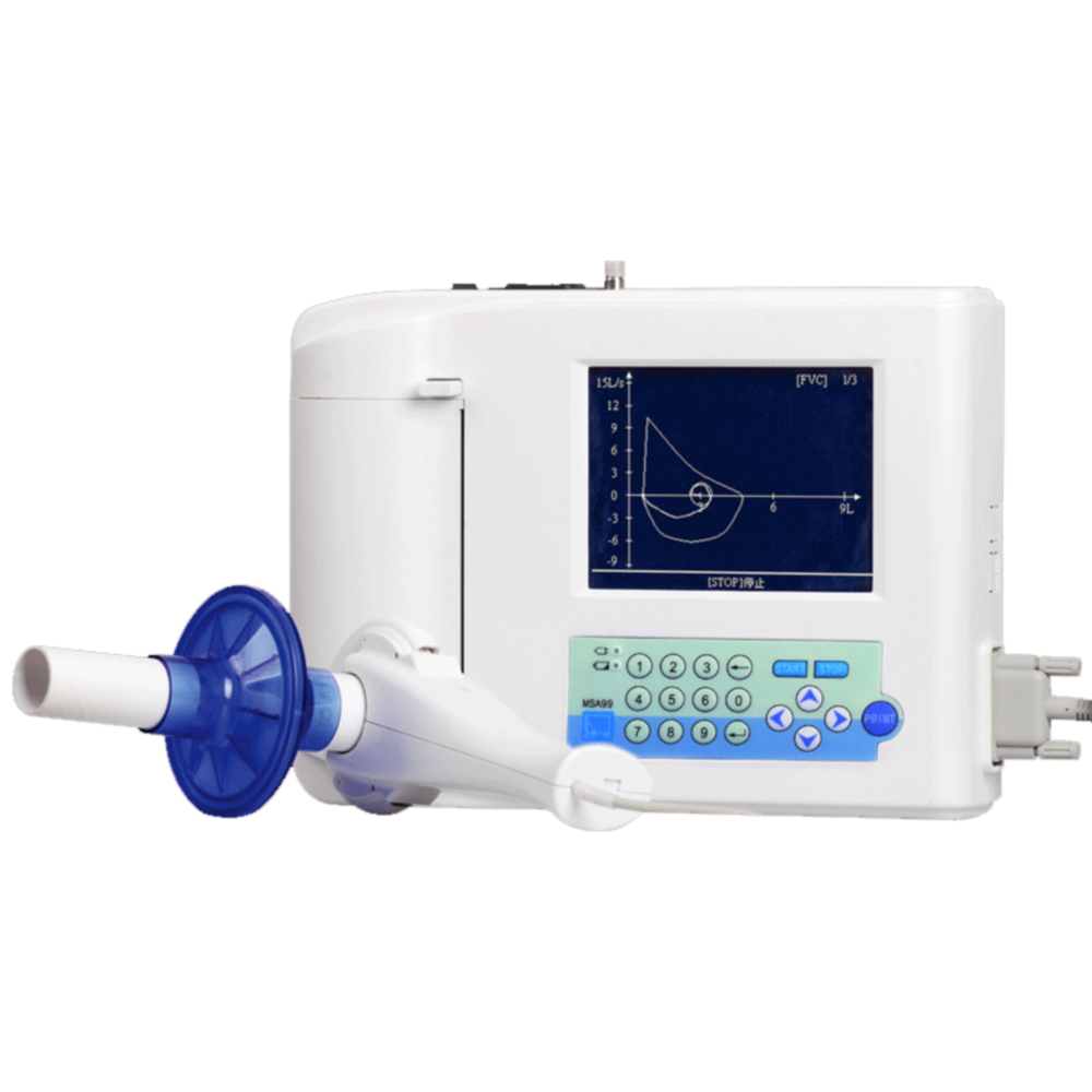 Electronic Digital lung Spirometer / Pulmonary Function Analyzer Lung Tester Lung Test Spirometry Micro Handheld Spirometer