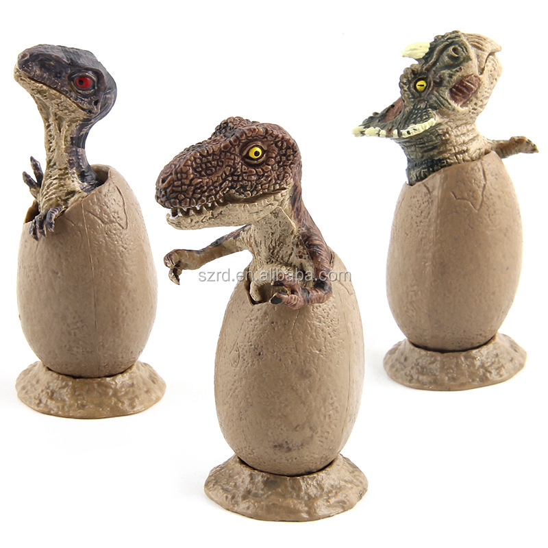 Custom plastic dinosaur toys growing dinosaur eggs toys for kids