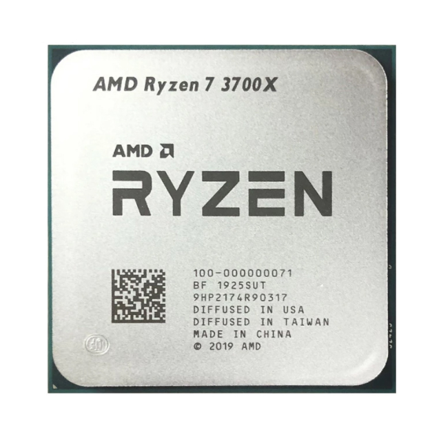 Для AMD R yzen 7 3700X R7 3700X 3,6 ГГц Восьмиядерный 16-поточный процессор 7 нм L3 = 32M 100-000000071 разъем AM4 без вентилятора