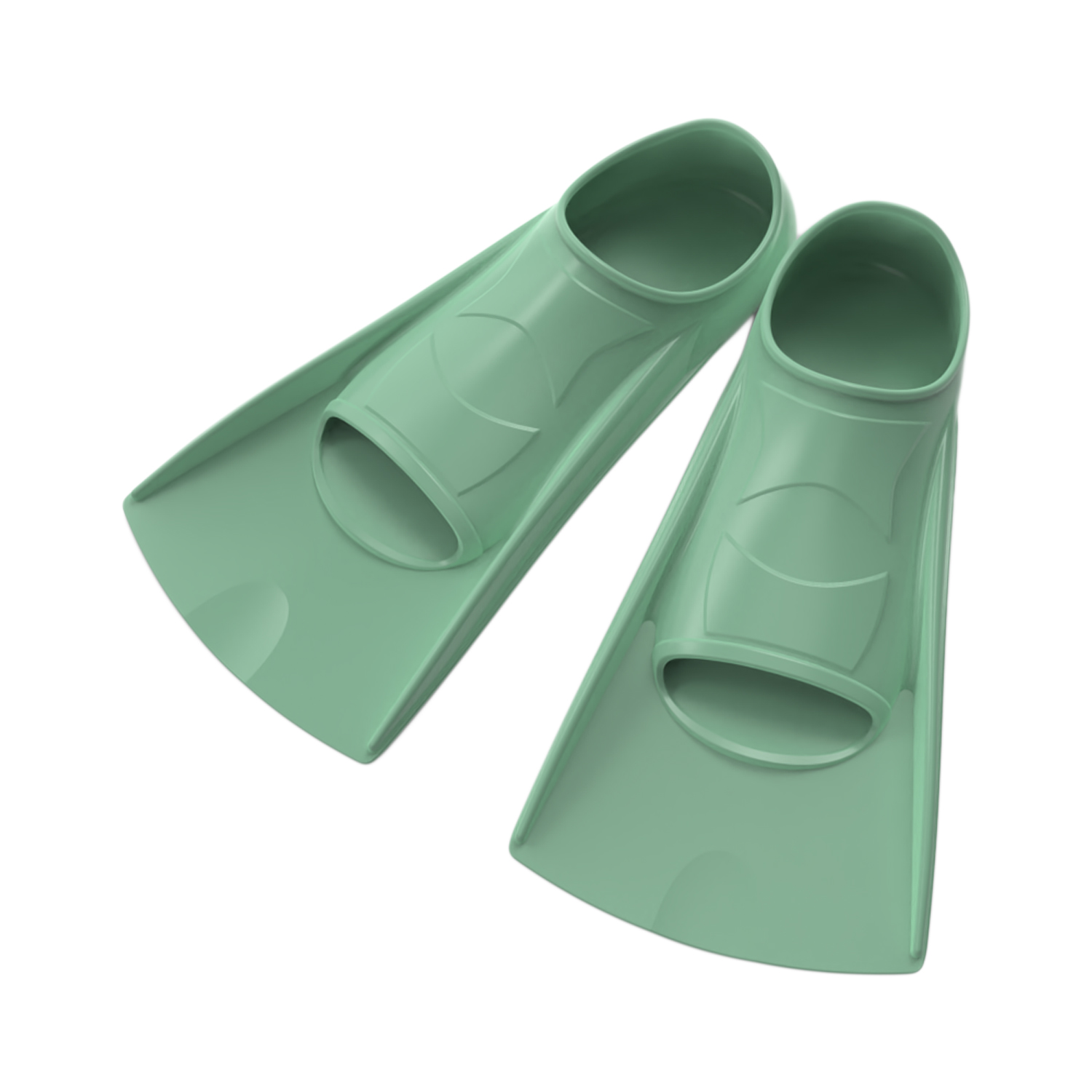 Amazon hot selling surf fins 100% food grade silicone diving training fins swim flippers for kids adults