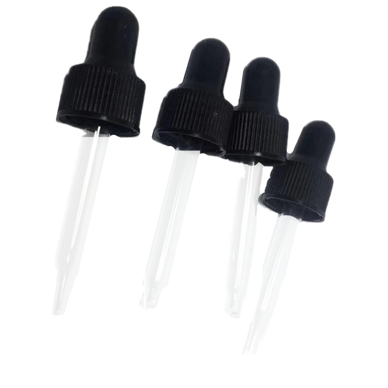 18/400 20/400 24/400 28/400 Plastic Regular Dropper With Print Glass Pipette For Boston Euro Glass Bottle