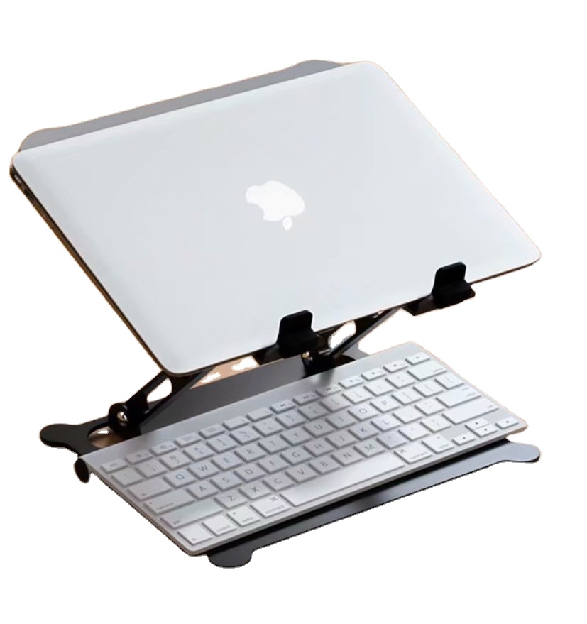 Aluminum Adjustable Folding Monitor Riser Portable Invisible Laptop Stand for Desk