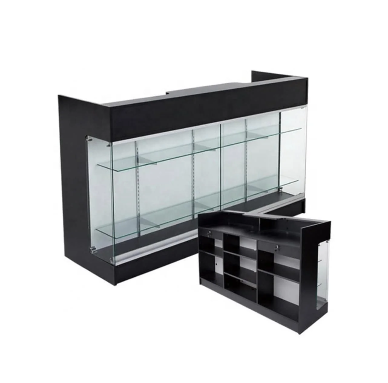 Wooden convenience store checkout counter for sale (Wholesale only&Order cash counter only, MOQ is 3 sets)