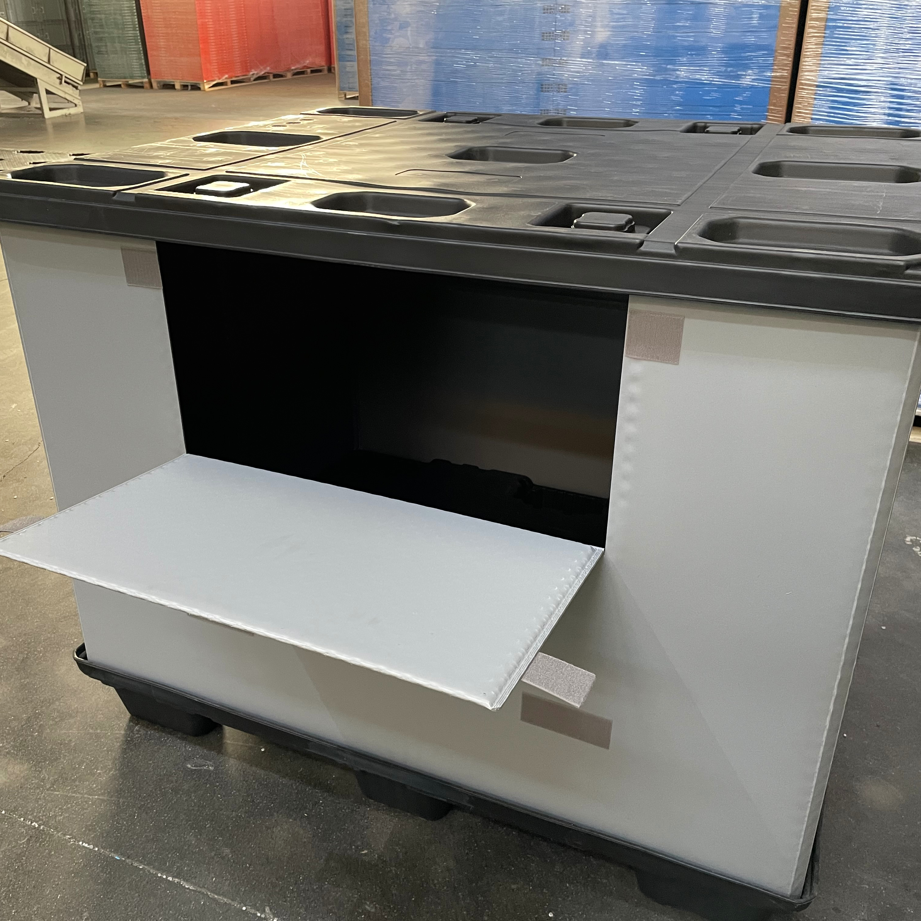 Адаптируемые под требования заказчика Hdpe качество производитель поставщик складной ящик для хранения складной контейнер пластиковый ящичный поддон для автозапчастей
