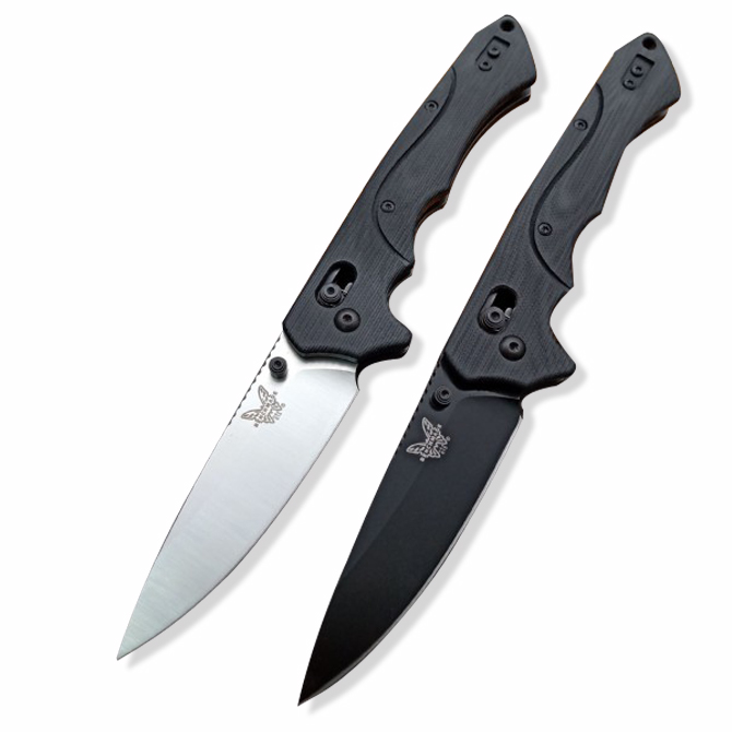 Складной нож BENCHKNIFE615, серый титановый охотничий нож, карманный складной нож из нержавеющей стали для кемпинга и повседневного использования