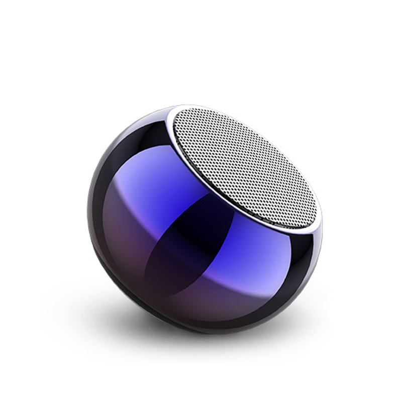Dropshipping 2021 Tws Super Mini Multifunction Outdoor Sports Portable Round Small Steel Cannon Wireless Bt Speaker Manufacturer
