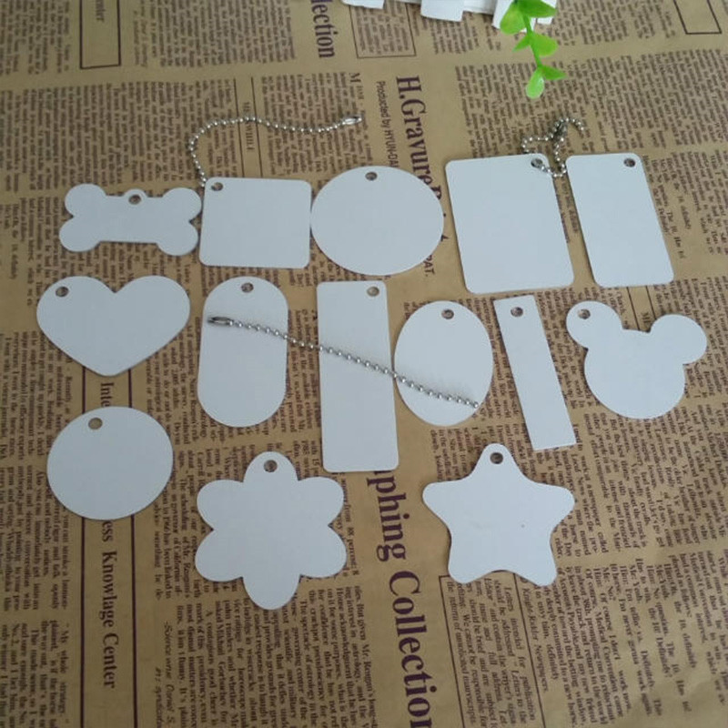 High quality 2D sublimation 2side printing flower shape aluminum pendant gift
