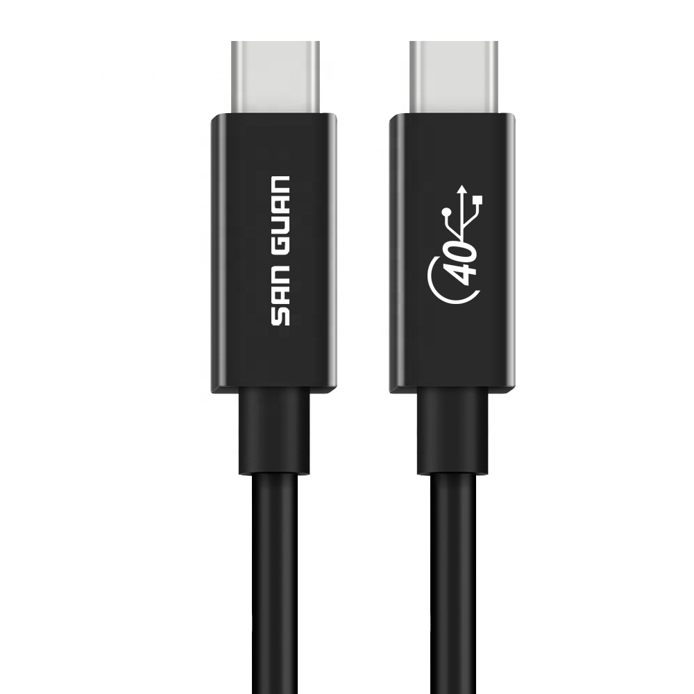 Thunderbolt 3 кабель 100W 5A/20V USB4 быстрое зарядное устройство PD кабель для Macbook Pro 40 Гбит/с 5K/60Hz USB Тип C зарядное устройство кабель для передачи данных