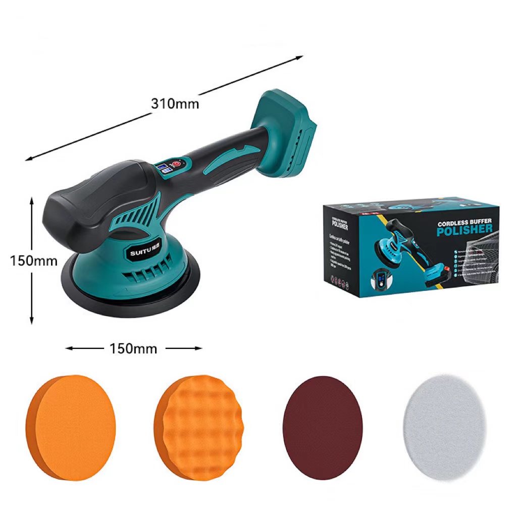Industrial Grade 220V Mini Grinder Adjustable Speed Power Tool for Car Polishing Waxing Sanding with Orbit Polish