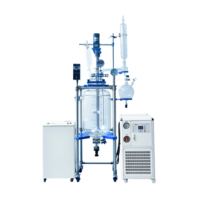 Valuen-Standard Double Jacketed Glass Reactor, Best Quality Reactor, Double Layer, Glass Reactor, 50L
