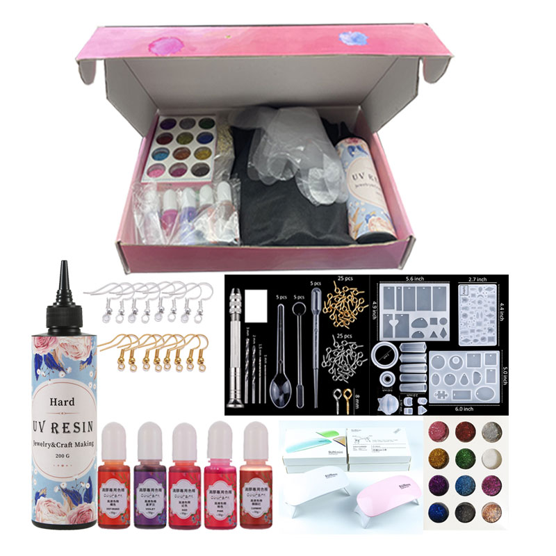Amazon Hot Sale DIY UV Resin Kit for Jewelry Making Art Crafts
