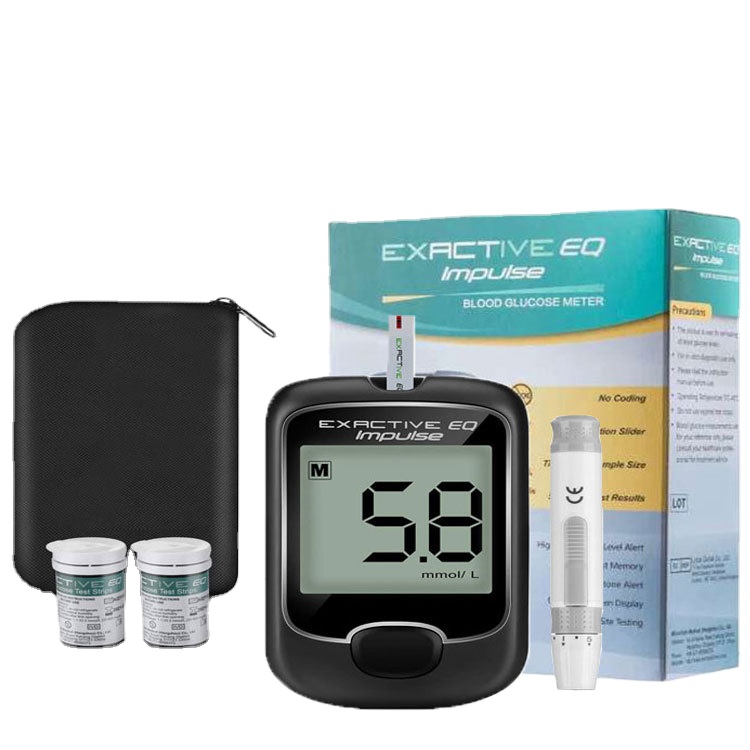 Large LCD display blood sugar test kit blood glucose meter with lancing device blood glucose monitor with good quality